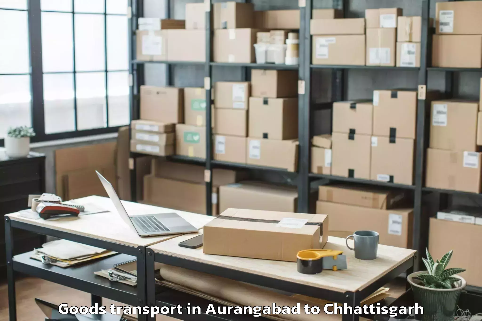 Efficient Aurangabad to Jagdalpur Airport Jgb Goods Transport